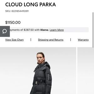 Brand New Moose Knuckle Parka